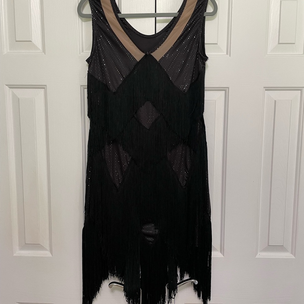 Black Fringed 1920’s Flapper Costume